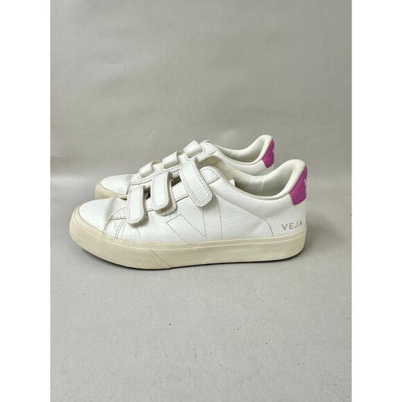 Veja Recife Chromefree Extra White Ultraviolet Hook & Loop sneaker US 9 Euro 40 - Picture 5 of 16